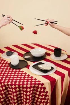Byon Love tablecloth 150x280 cm, Red sand RedBeige