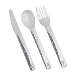 Vargen & Thor Lupo Pippi children's cutlery 9 pieces, Silver Silver-coloured Sale