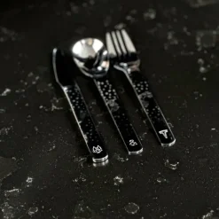 Vargen & Thor Lupo Pippi children's cutlery 9 pieces, Silver Silver-coloured Sale
