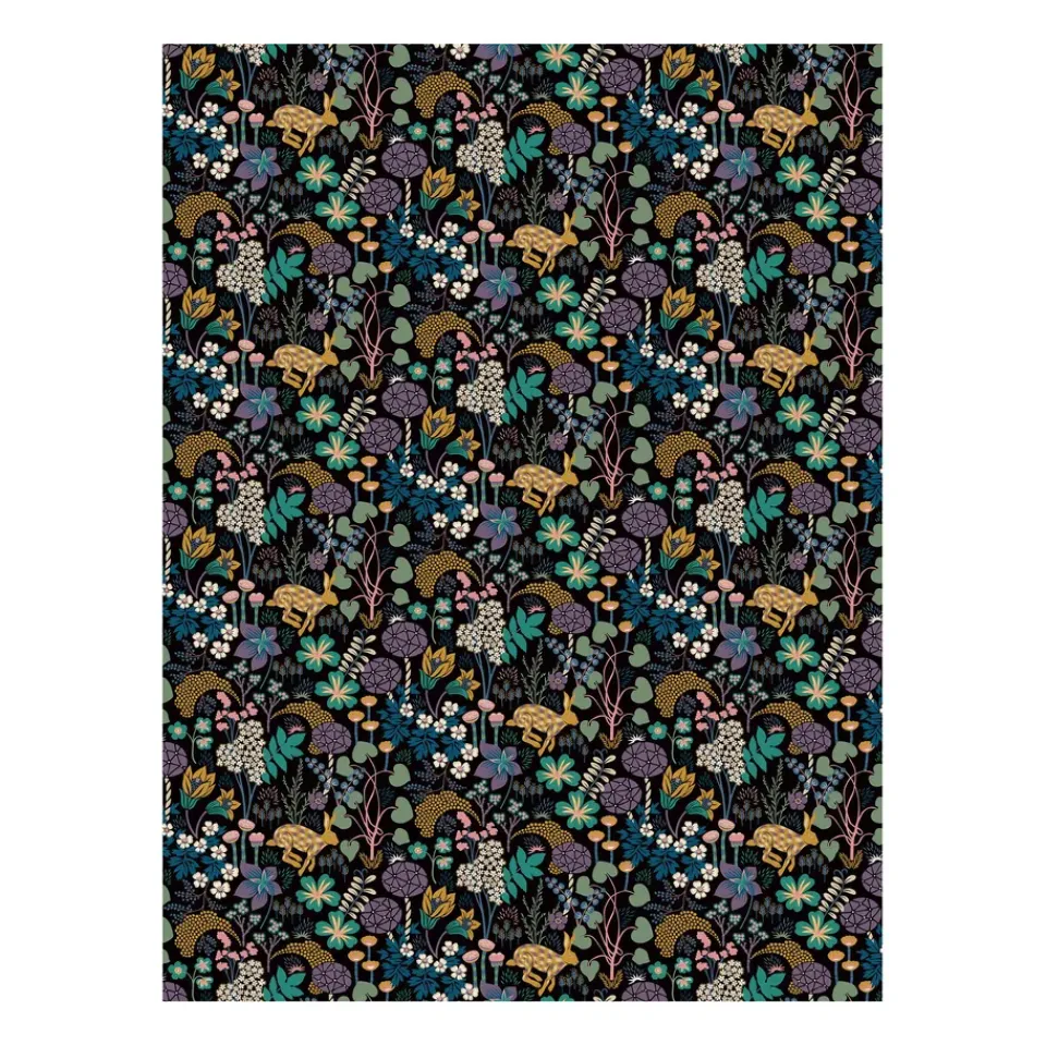 Arvidssons Textil Lyckeflykt oilcloth, Black Discount
