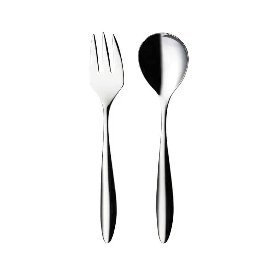 Hardanger Bestikk Lykke serving set 2 pieces, stainless steel Silver-coloured