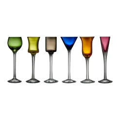 Lyngby Glas snaps glass 2.5-5 cl 6 pieces, Mix Multi Discount