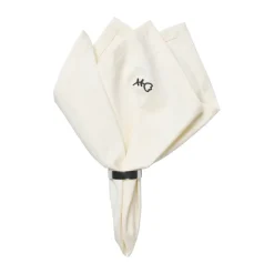 Broste Copenhagen Mai cloth napkin 45x45 cm, Black-off white. BlackWhite Online