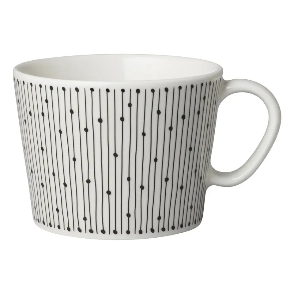 Arabia Mainio Sarastus cup 17 cl, Black-white BlackWhite New