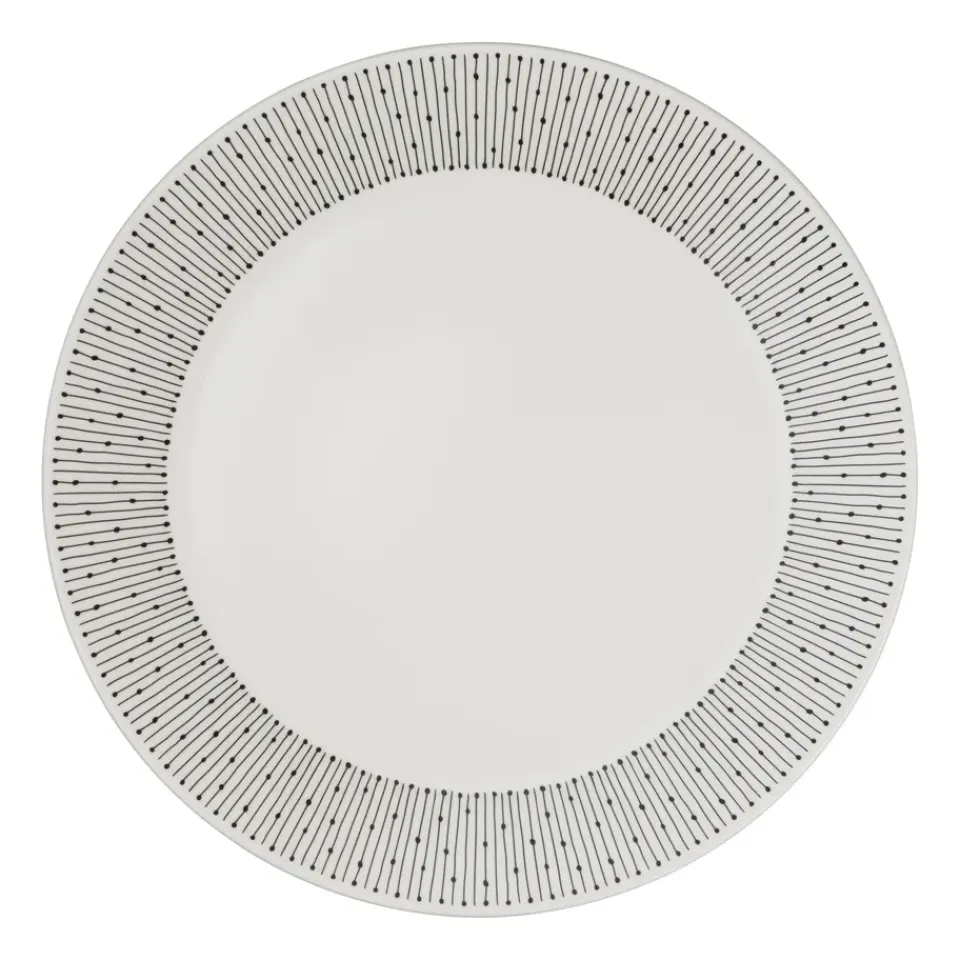 Arabia Mainio Sarastus plate Ø25 cm, Black-white BlackWhite Online
