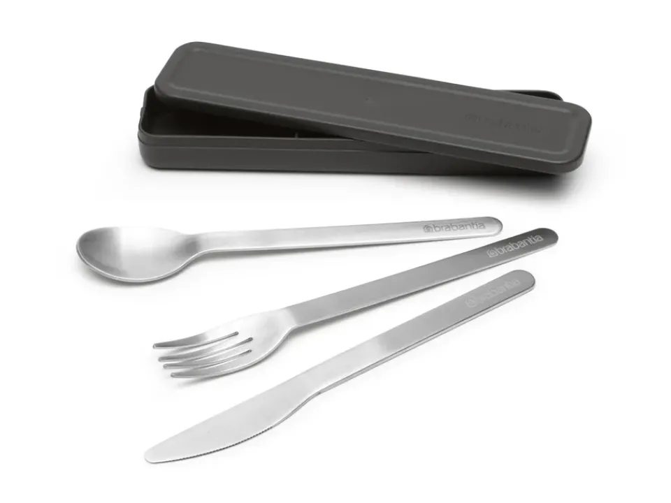 Brabantia Make & Take cutlery 3 pieces, Dark Grey Online