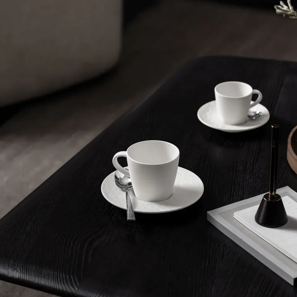 Villeroy & Boch Manufacture Rock coffee saucer Ø15.5 cm, Blanc White Outlet