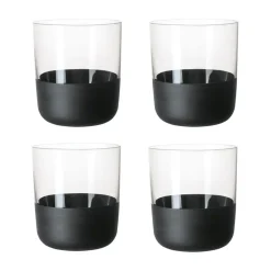Villeroy & Boch Manufacture Rock Old fashioned glass 25 cl 4-pack, Clear BlackTransparent Outlet