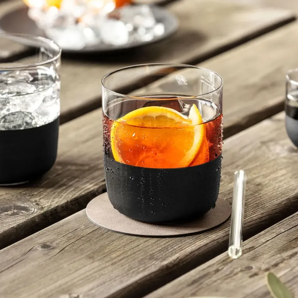 Villeroy & Boch Manufacture Rock Old fashioned glass 25 cl 4-pack, Clear BlackTransparent Outlet