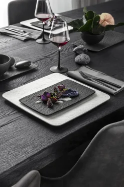 Villeroy & Boch Manufacture Rock plate 17x28 cm, Black Hot