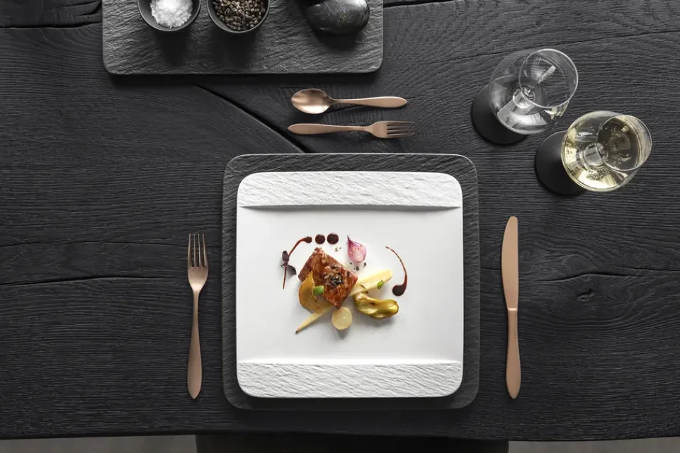Villeroy & Boch Manufacture Rock plate 28x28 cm, Blanc White Outlet