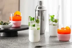 Villeroy & Boch Manufacture Rock shot glass 4 cl 4-pack, Clear White Hot