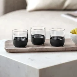 Villeroy & Boch Manufacture Rock shot glass 4 cl 4-pack, Clear BlackTransparent Discount
