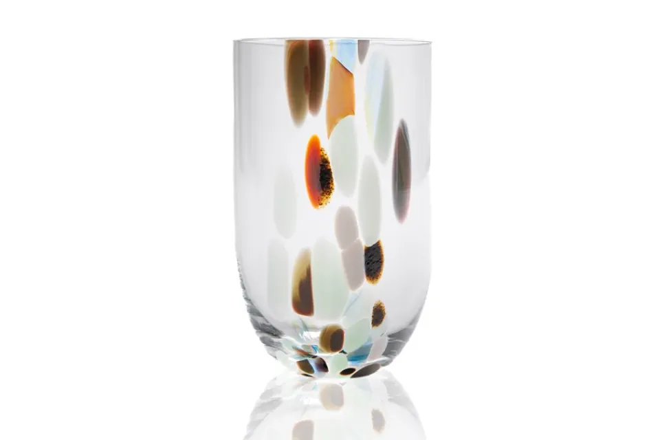 Anna Von Lipa Marble drinking glass 30 cl, Clear Multi Clearance