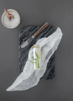 Mette Ditmer Marble serving tray medium 20x30 cm, Black-grey BlackGrey New