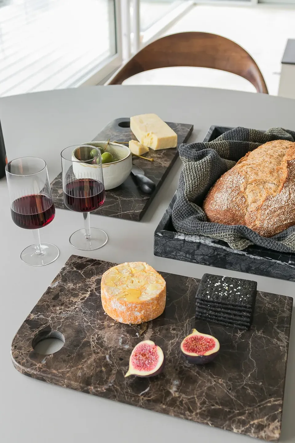 Mette Ditmer Marble serving tray medium 20x30 cm, Brown Online