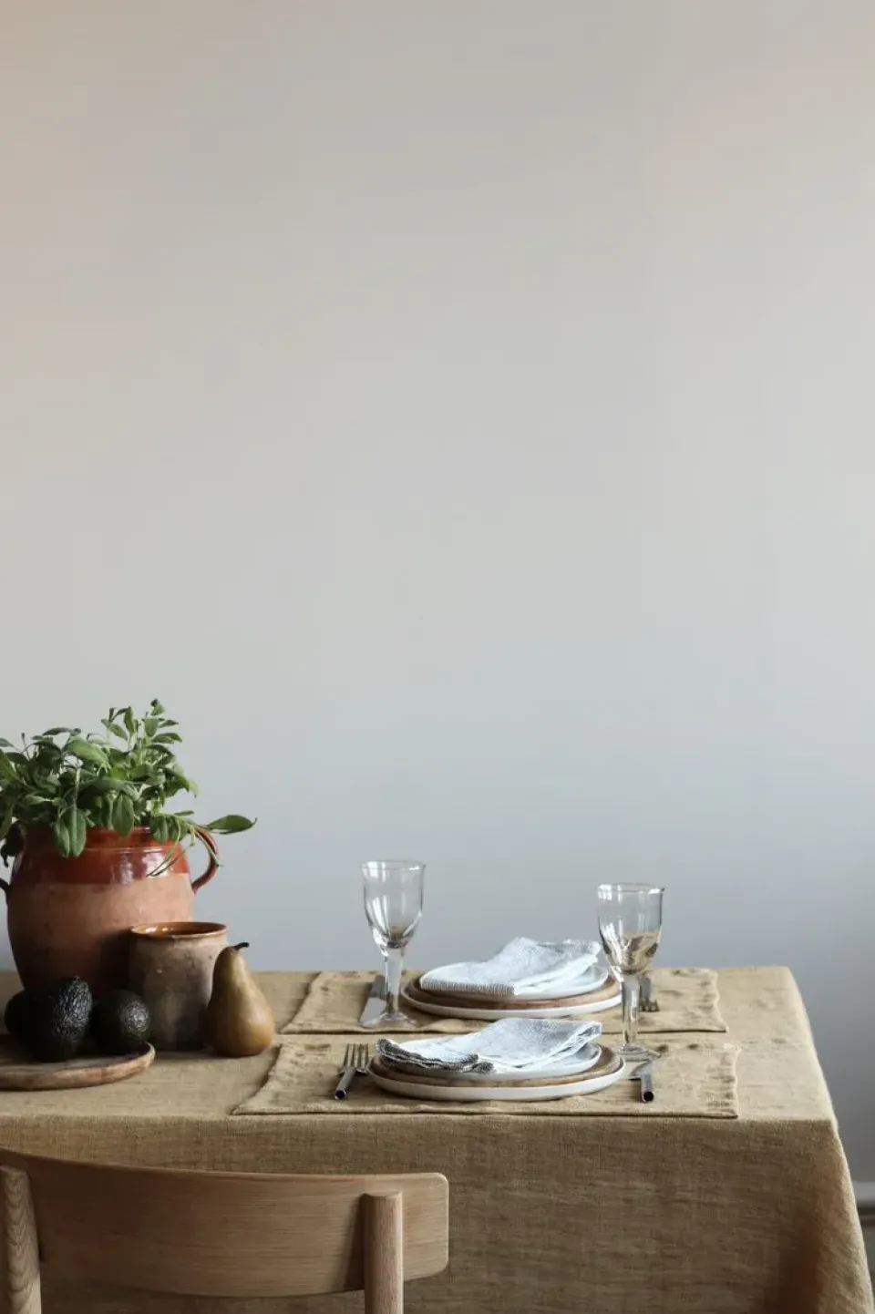 Tell Me More Marion placemat linen 37x50 cm, Pampas Brown