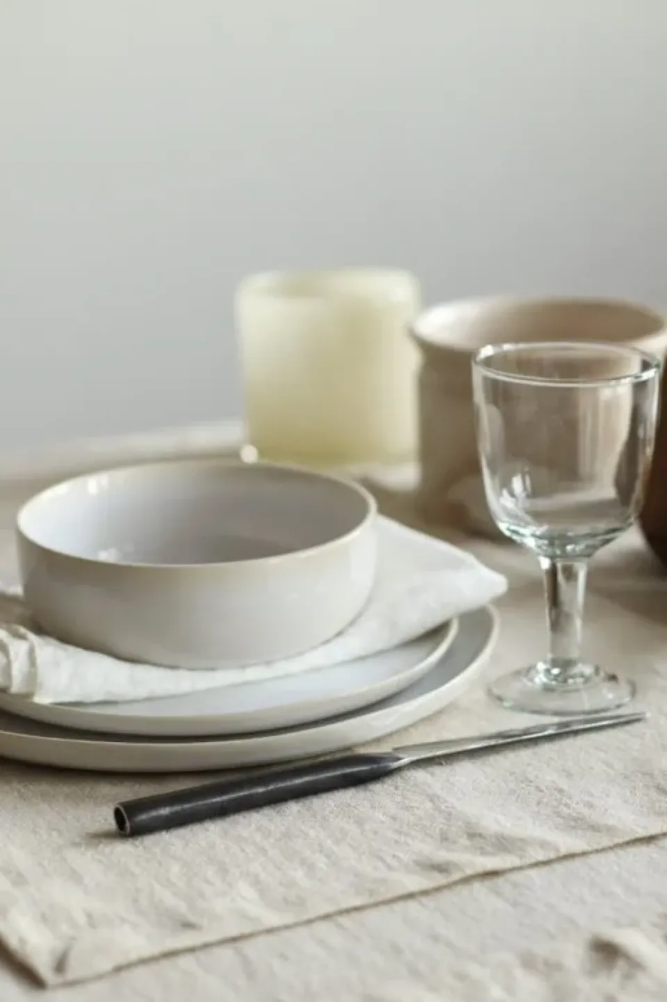 Tell Me More Marion tablecloth linen 145x330 cm, Wheat Beige Sale