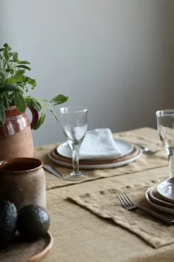 Tell Me More Marion tablecloth linen 145x270 cm, Pampas Brown Discount