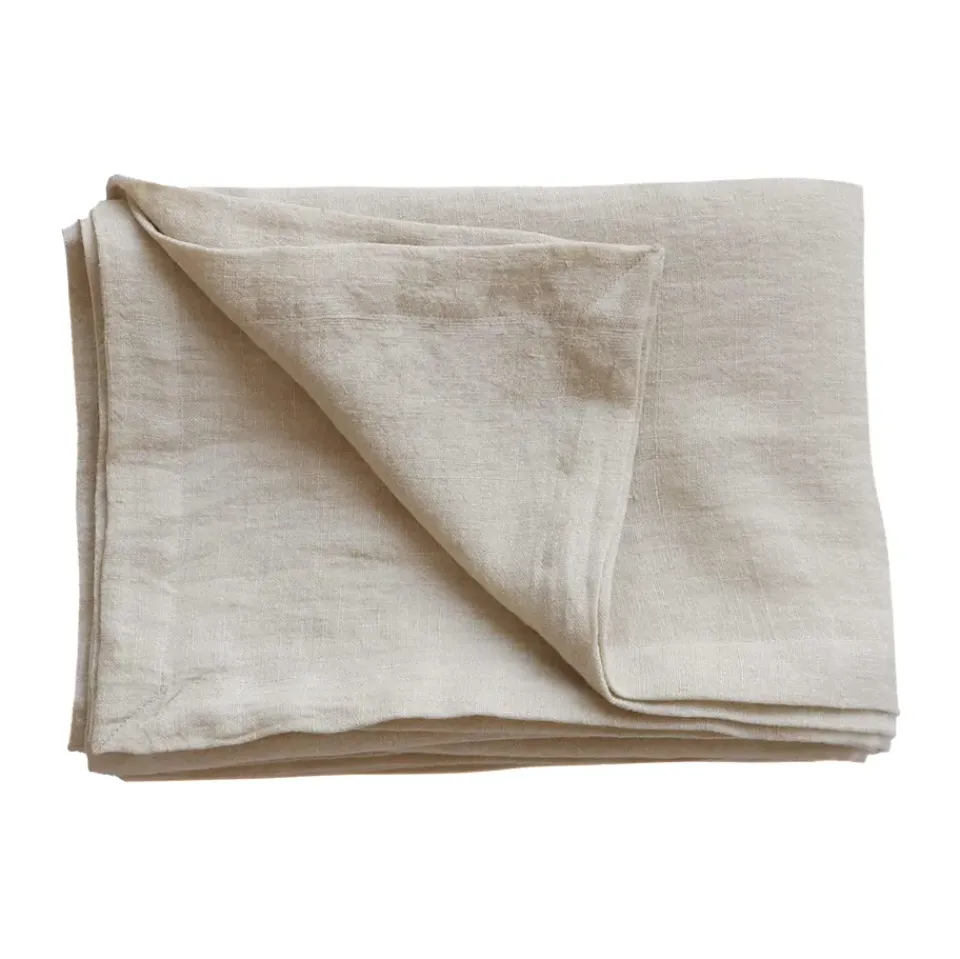 Tell Me More Marion tablecloth linen 175x175 cm, Wheat Beige Online