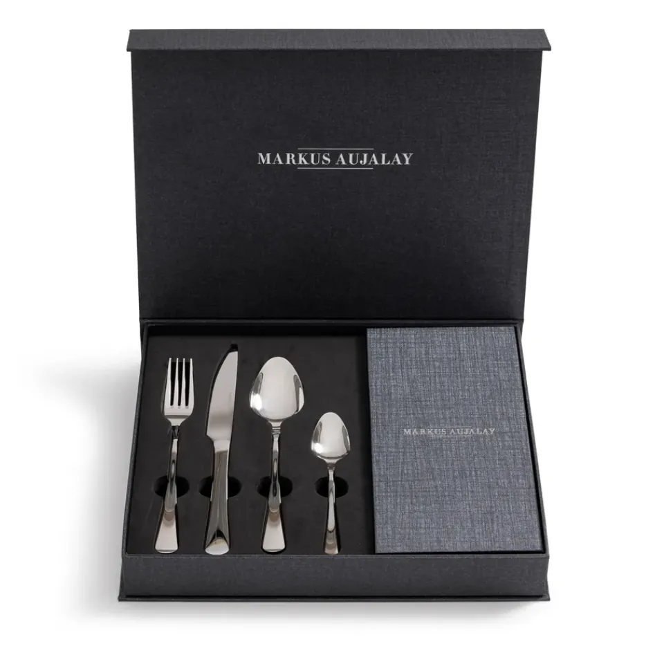 Markus Aujalay Markus Classic cutlery, 24 pieces Silver-coloured Clearance