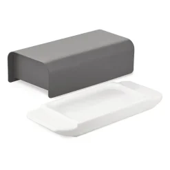 Alessi Mattina butter dish 9.5x21 cm, Dark Grey Outlet
