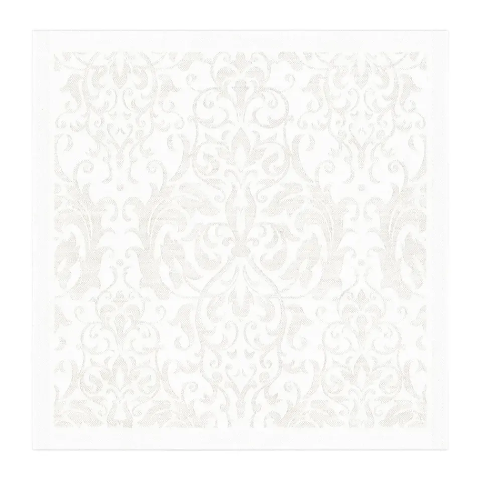 Ekelund Linneväveri Medaljong napkin 35x35 cm, White Sale