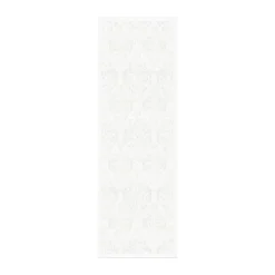 Ekelund Linneväveri Medaljong table runner 50x150 cm, White Grey Best