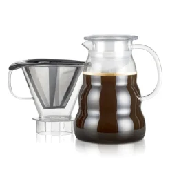 Bodum Melior coffee brewer with filter, 1 l Transparent Hot