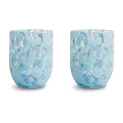 Byon Messy Glass 30 cl 2-Pack, Blue Discount