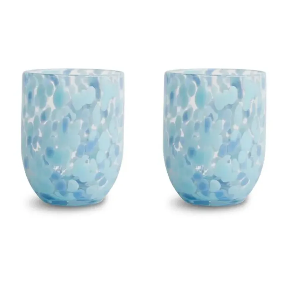 Byon Messy Glass 30 cl 2-Pack, Blue Discount