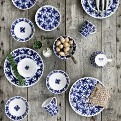 Rörstrand Mon Amie plate, white- Blue New