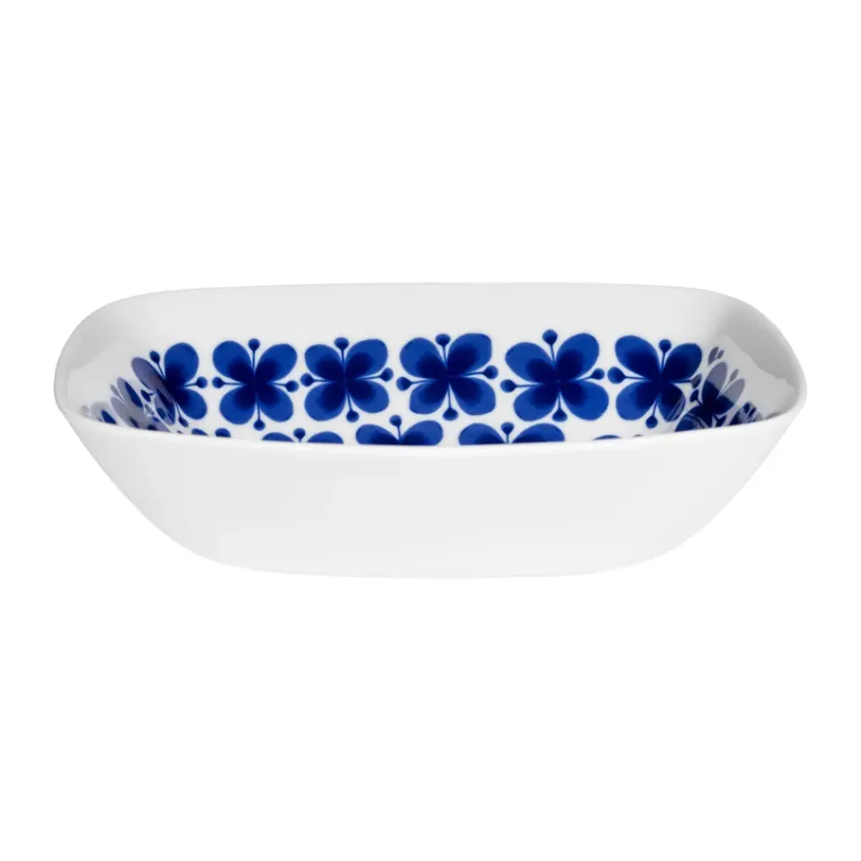 Rörstrand Mon Amie rectangular bowl, 15.5x21.2 cm BlueWhite Outlet