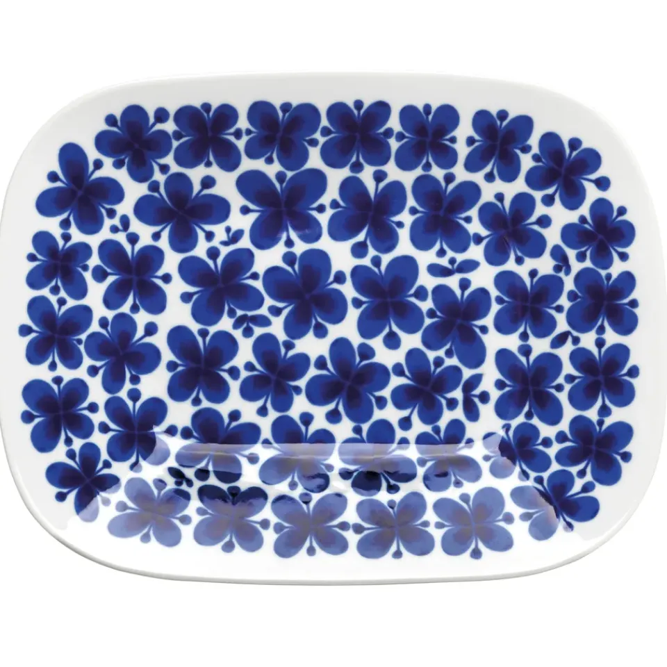 Rörstrand Mon Amie serving saucer, 22x28 cm BlueWhite Hot