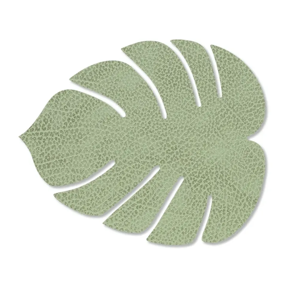 LIND DNA Monstera Leaf Hippo coaster, Olive Green Discount