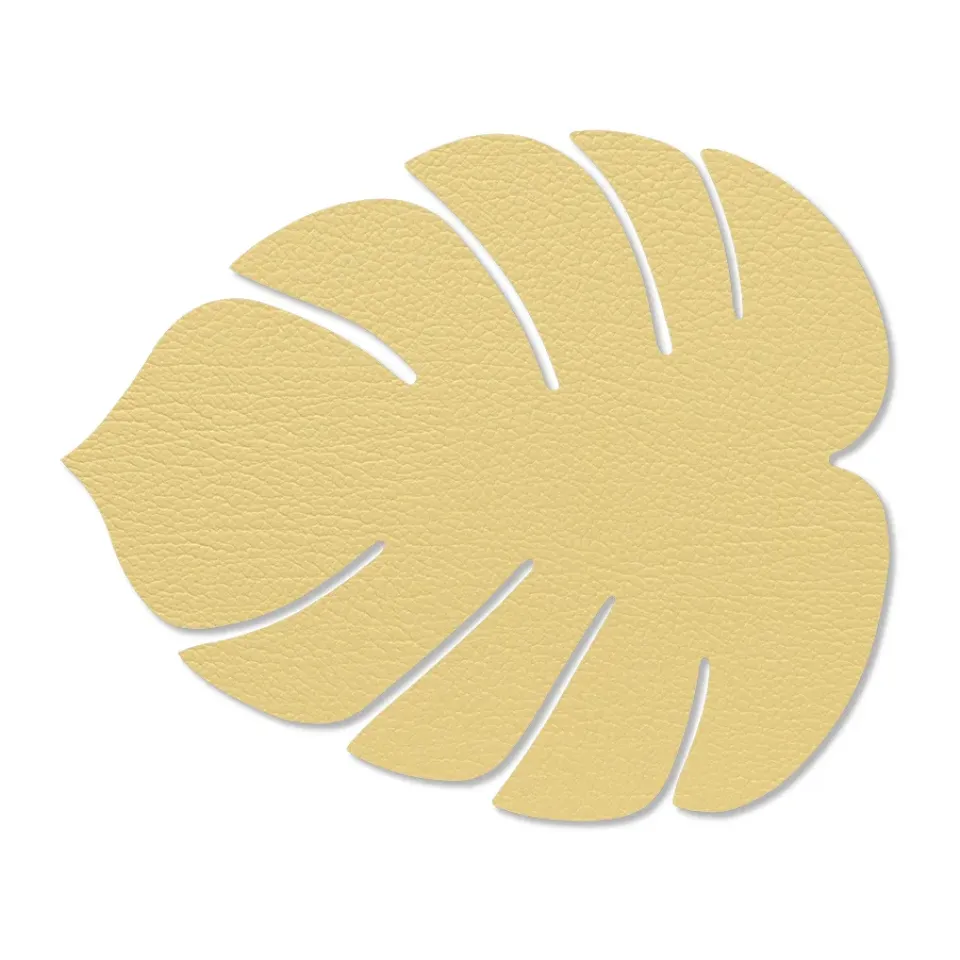 LIND DNA Monstera Leaf Hippo placemat S, gold Gold-coloured Outlet