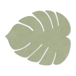 LIND DNA Monstera Leaf Nupo coaster, Olive Green New
