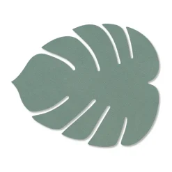 LIND DNA Monstera Leaf Nupo coaster, Pastel Green Hot