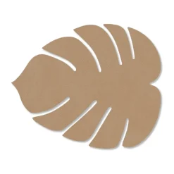 LIND DNA Monstera Leaf Nupo coaster, Nougat Brown Discount