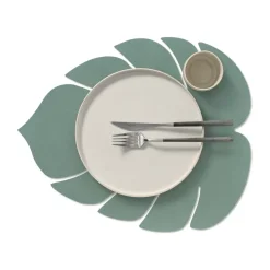 LIND DNA Monstera Leaf Nupo placemat L, Pastel Green Outlet