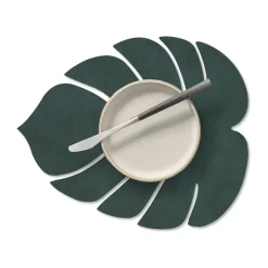 LIND DNA Monstera Leaf Nupo placemat S, Dark Green Clearance