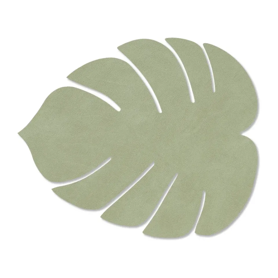 LIND DNA Monstera Leaf Nupo placemat S, Olive Green