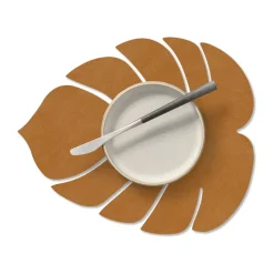 LIND DNA Monstera Leaf Nupo placemat S, Burned curry Yellow Best