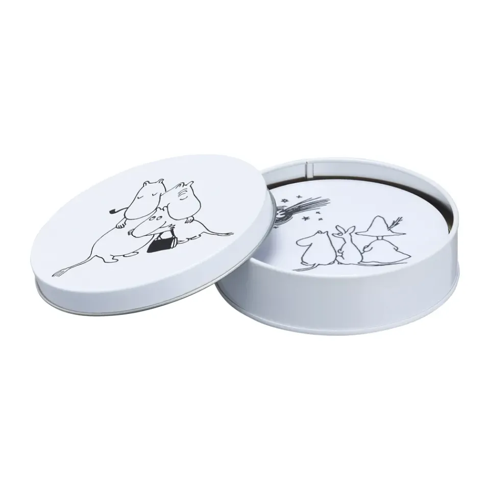 Muurla Moomin 80 Coasters Ø11 cm 4-pack, Multi New