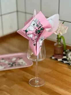Opto Design Moomin 80 paper napkins 20-pack, Pink Outlet