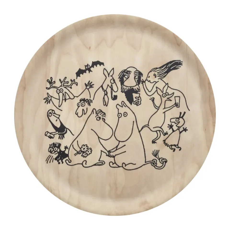 Muurla Moomin 80 tray Ø35 cm, Birch Beige Sale