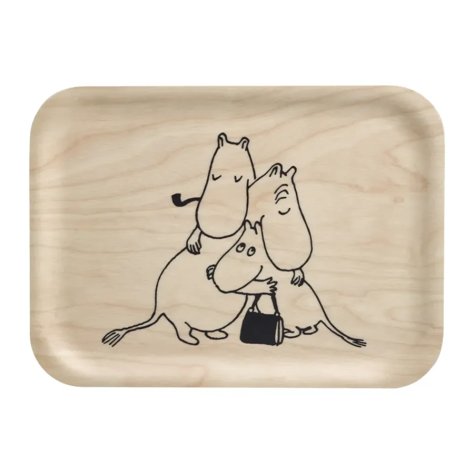 Muurla Moomin 80 tray 20x27 cm, Birch Beige Online