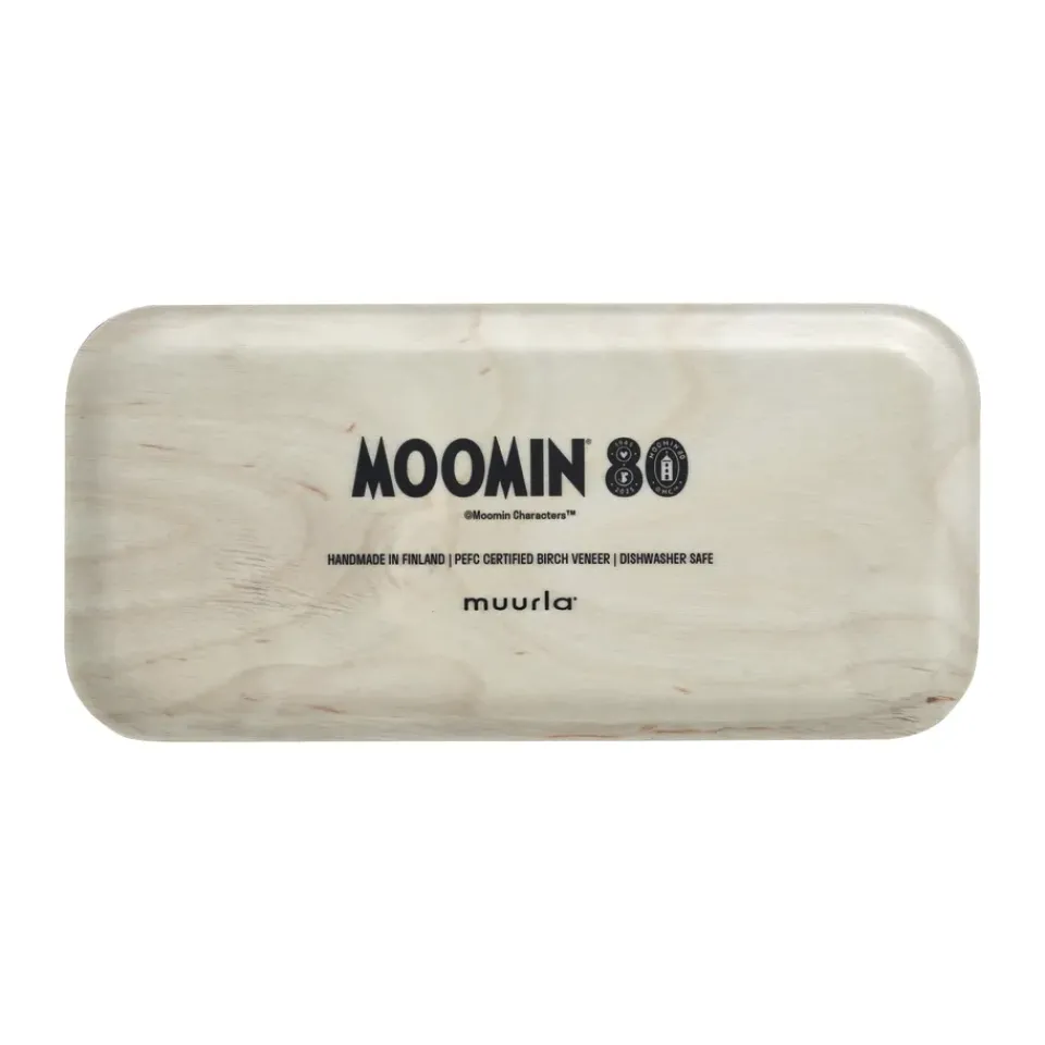 Muurla Moomin 80 tray 13x27 cm, White