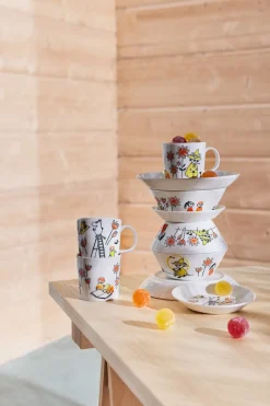 Moomin Arabia x Red Cross Moomin mug ABC Mix 2-pack, 30 cl Multi Hot
