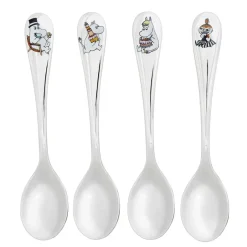 Hackman Moomin Celebration coffee spoon 4-pack, 4-pack Silver-coloured Hot